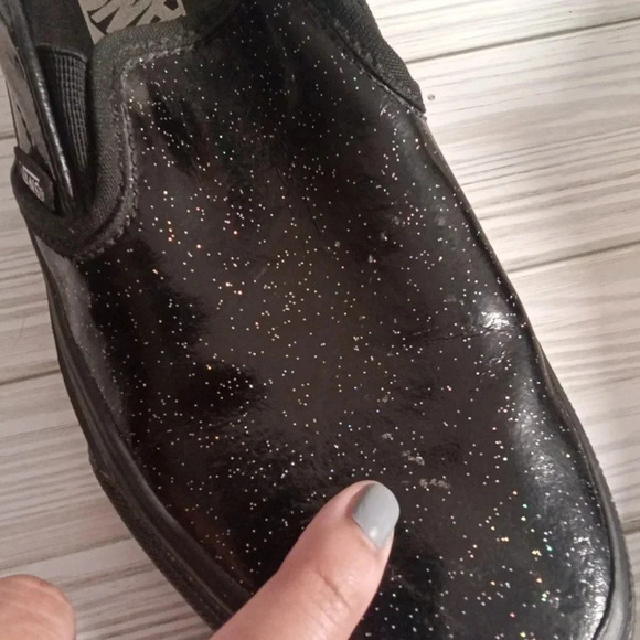Vans classic slip on patent galaxy black women's 6.5 - Picture 7 of 7